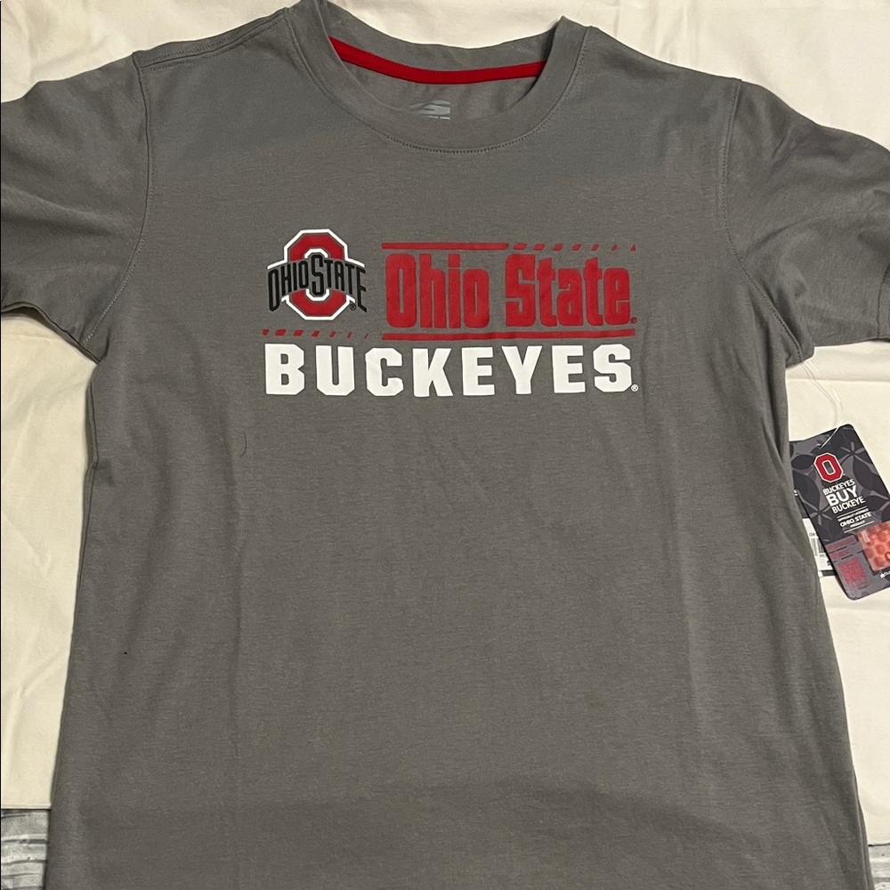 Stadium Athletics Gray Ohio State Buckeyes Tee Youth Size M (12-14)